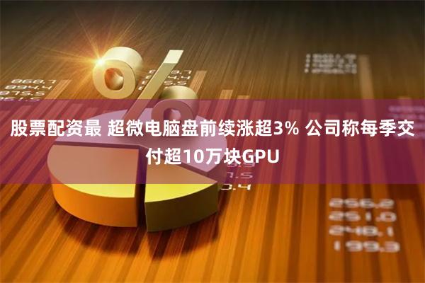 股票配资最 超微电脑盘前续涨超3% 公司称每季交付超10万块GPU