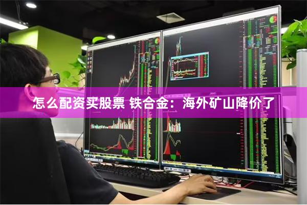 怎么配资买股票 铁合金：海外矿山降价了